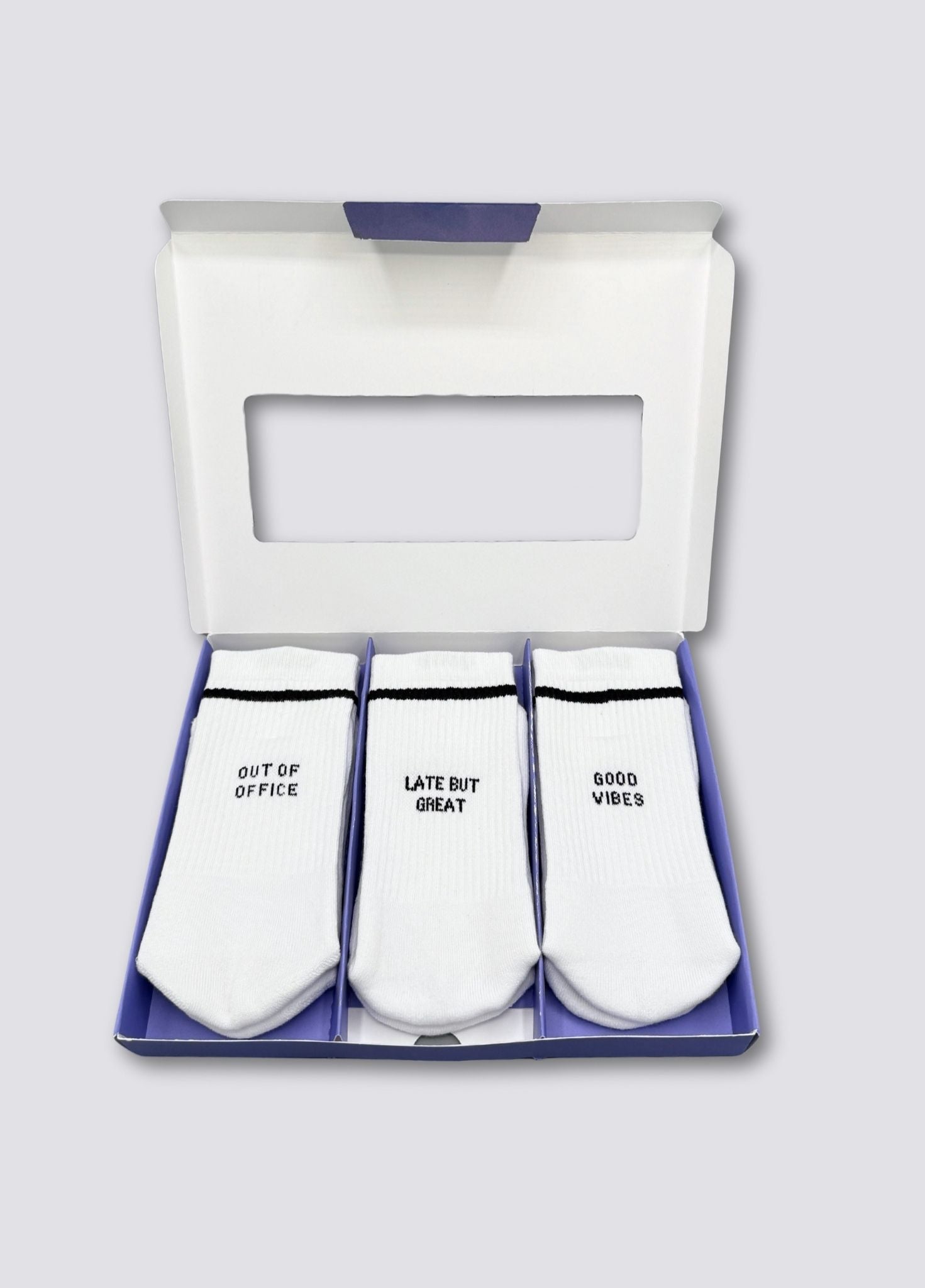 3-PACK – OUT OF OFFICE, LATE BUT GREAT, GOOD VIBES