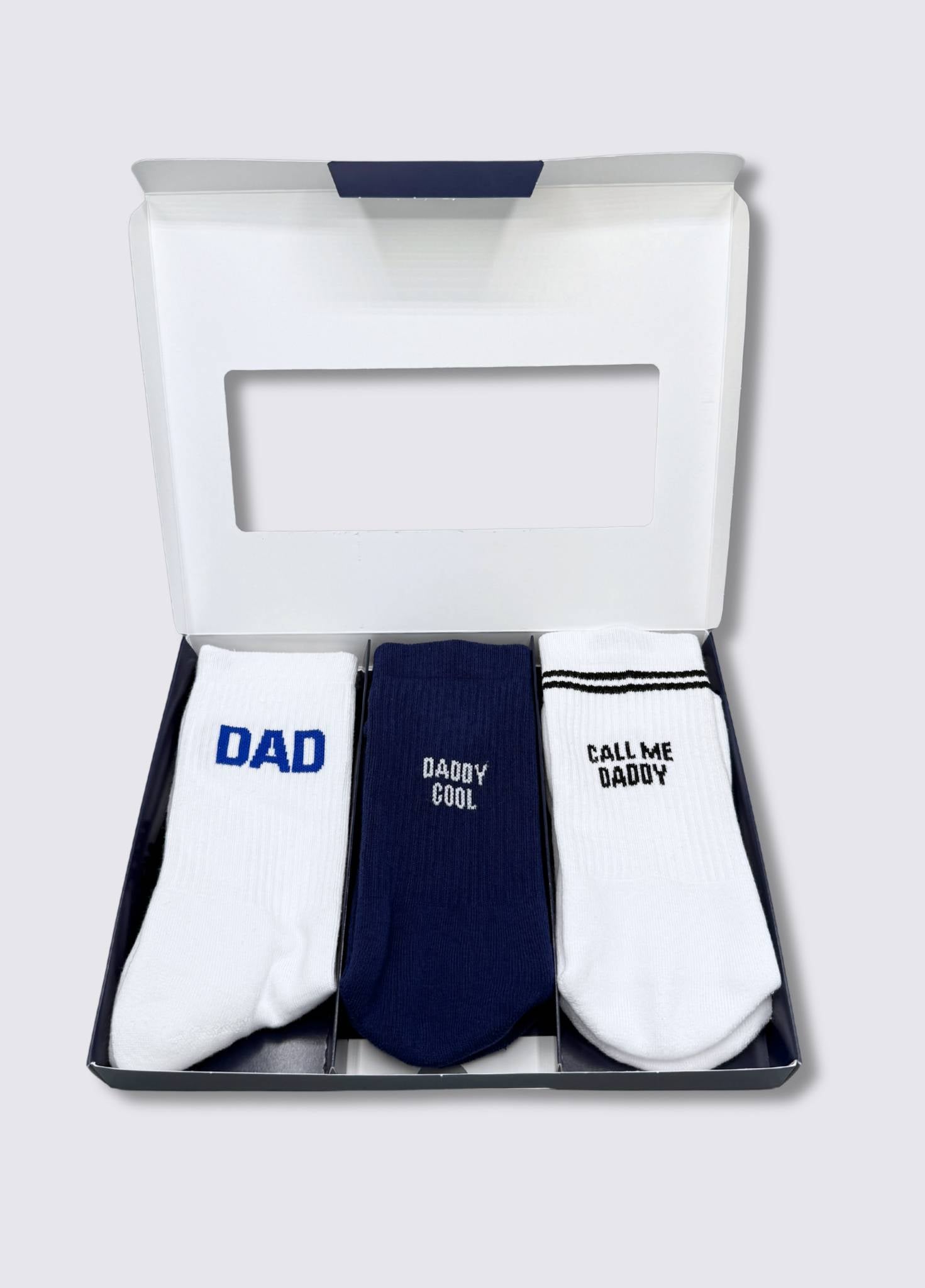 3-PACK – DAD Blau, DADDY COOL Dunkelblau, CALL ME DADDY Retro