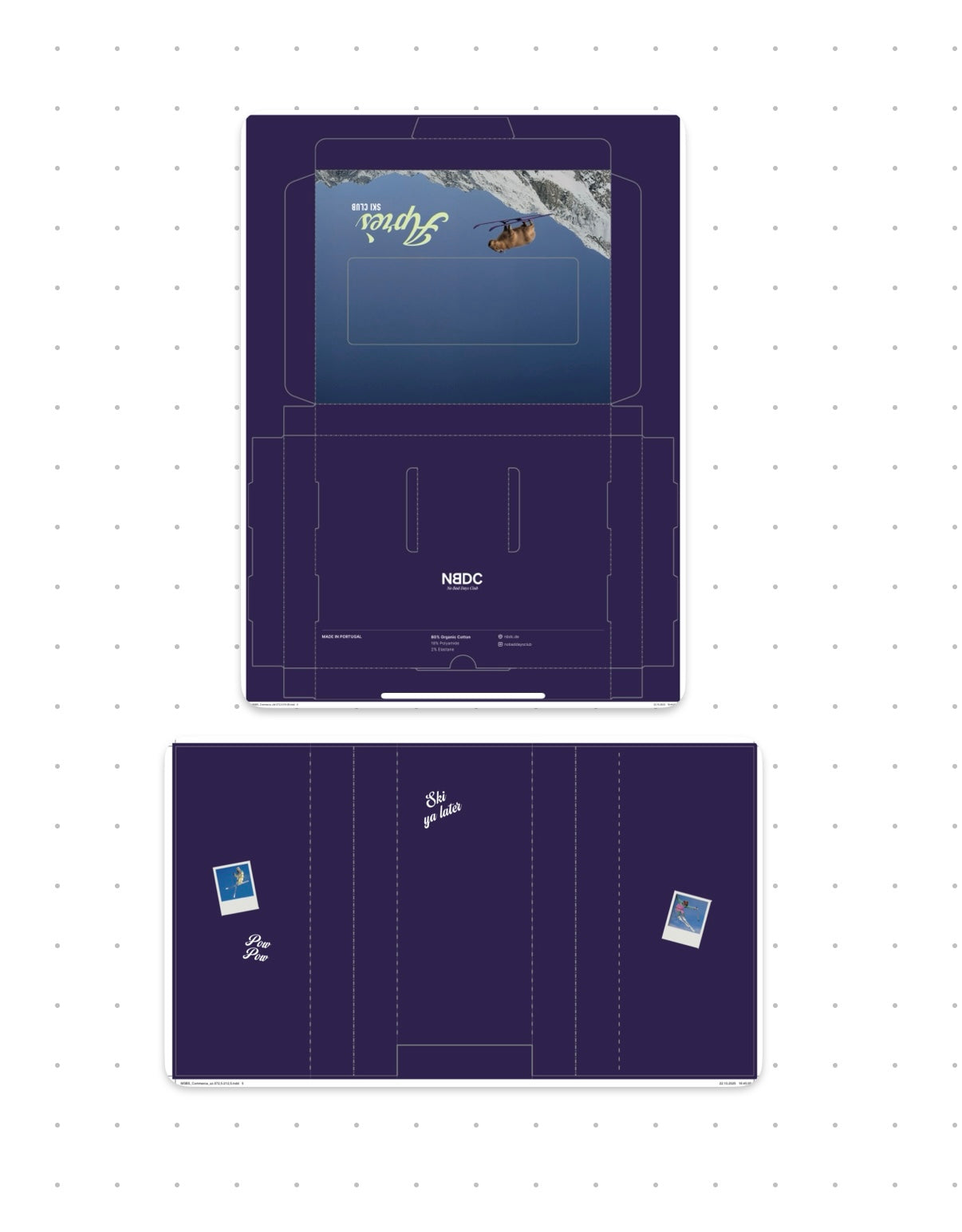 Verpackung Après Ski Blau 3er-Box