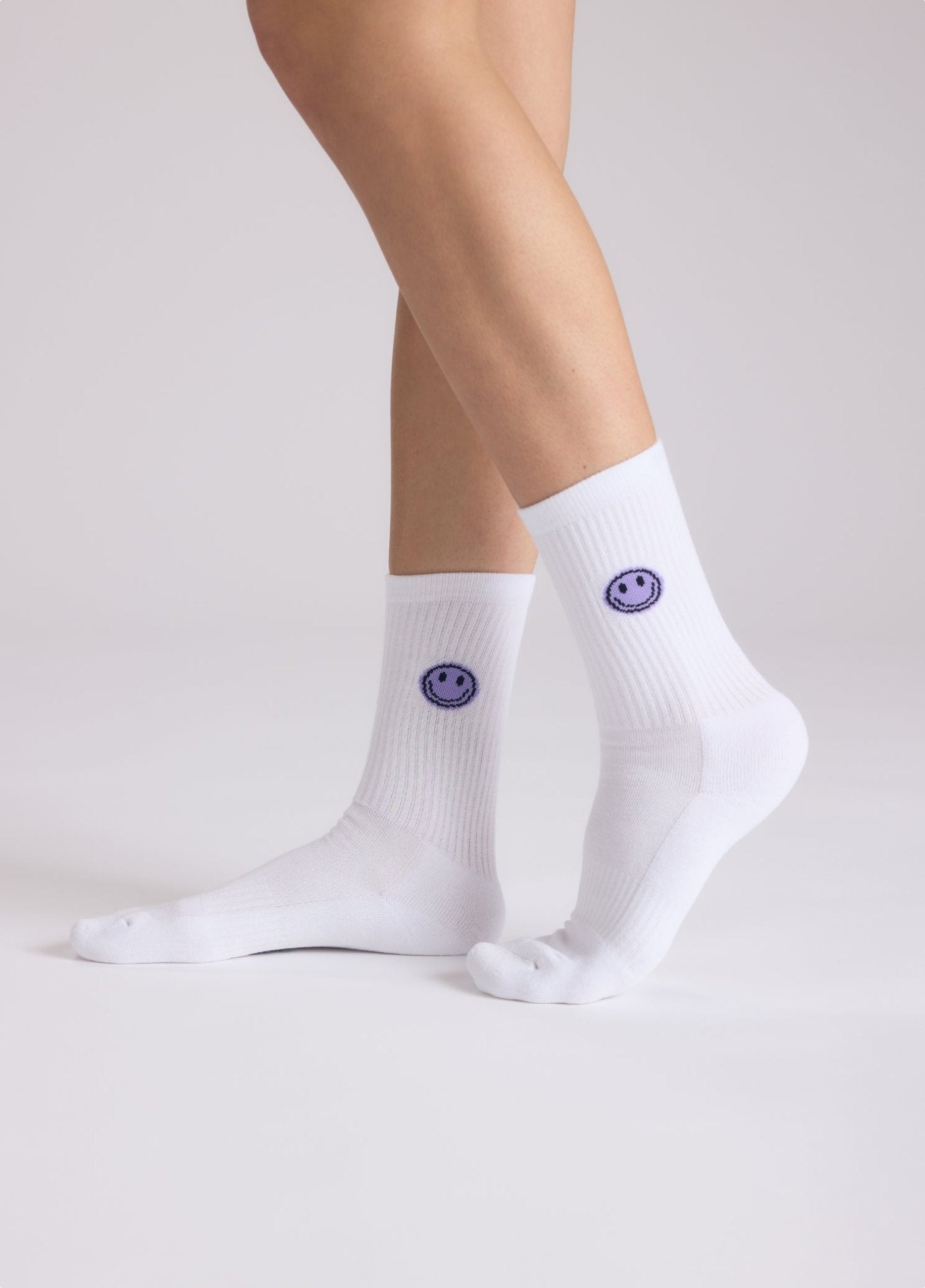 Smiley (lavender) Socken - NBDC