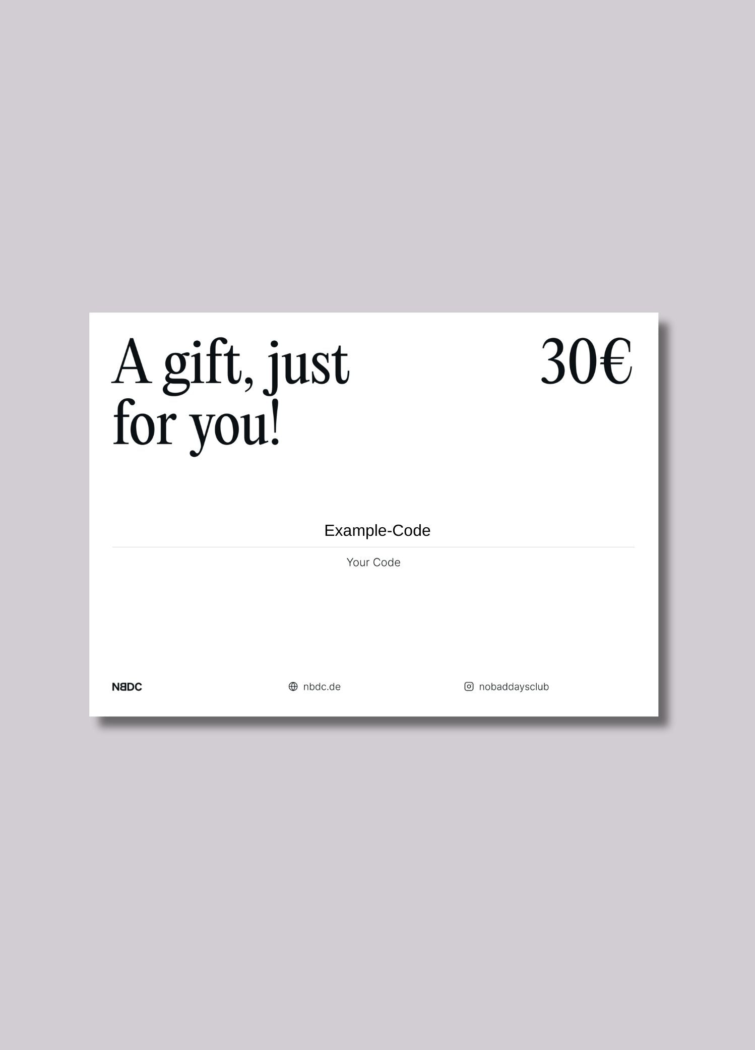 GESCHENKGUTSCHEIN (ANALOG)