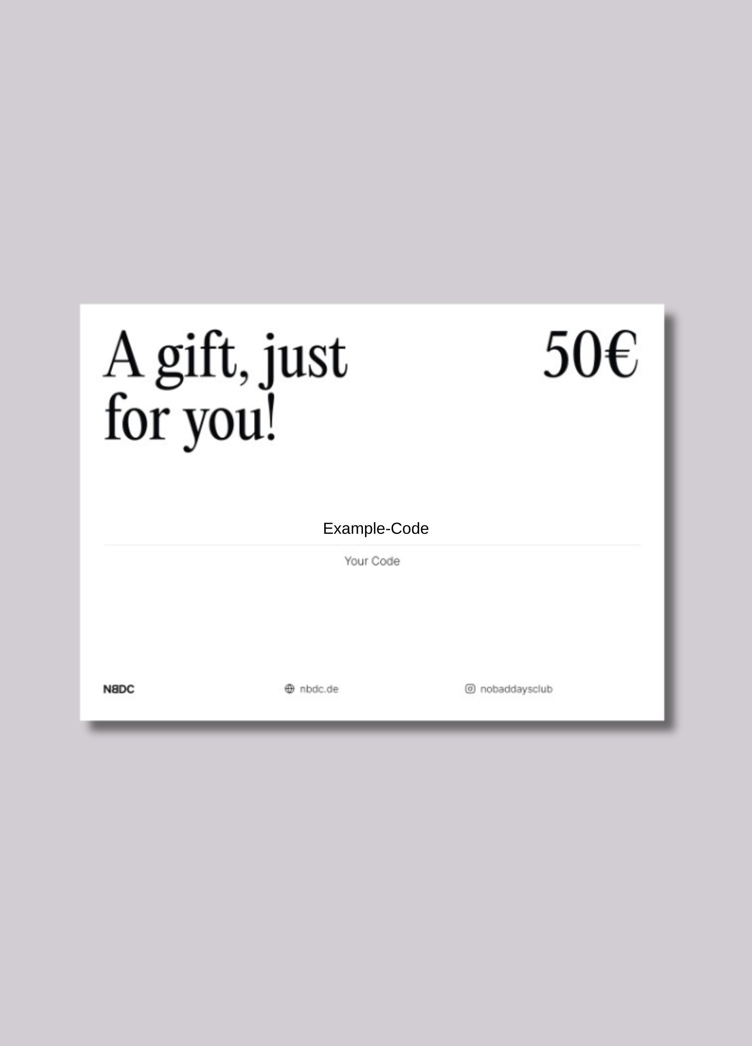 GESCHENKGUTSCHEIN (ANALOG)