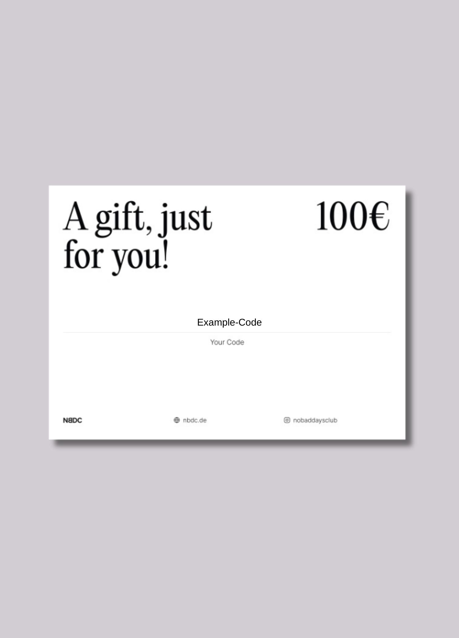 GESCHENKGUTSCHEIN (ANALOG)