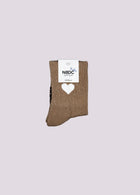 HEART SOCKS BEIGE | BABY/KIDS